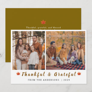 Cartes Pour Fêtes Annuelles Elégant Bon thanksgiving moderne Automne 2 Photo