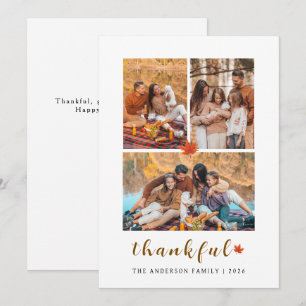 Cartes Pour Fêtes Annuelles Elégant Bon thanksgiving moderne Automne 3 Photo