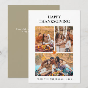 Cartes Pour Fêtes Annuelles Elégant Bon thanksgiving moderne Automne 3 Photo