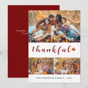 Cartes Pour Fêtes Annuelles Elégant Bon thanksgiving moderne Automne 3 Photo