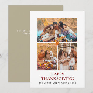 Cartes Pour Fêtes Annuelles Elégant Bon thanksgiving moderne Automne 3 Photo