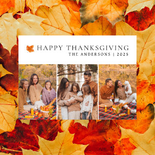 Cartes Pour Fêtes Annuelles Elégant Bon thanksgiving moderne Automne 3 Photo