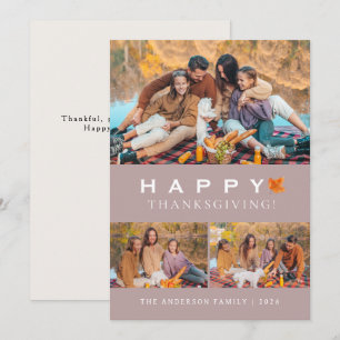 Cartes Pour Fêtes Annuelles Elégant Bon thanksgiving moderne Automne 3 Photo