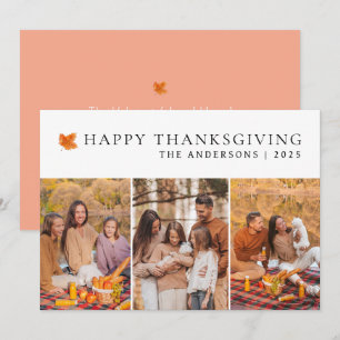 Cartes Pour Fêtes Annuelles Elégant Bon thanksgiving moderne Automne 3 Photo