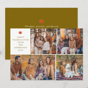 Cartes Pour Fêtes Annuelles Elégant Bon thanksgiving moderne Automne 4 Photo