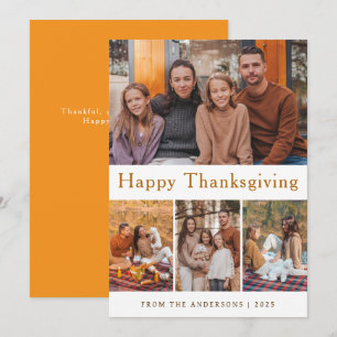 Cartes Pour Fêtes Annuelles Elégant Bon thanksgiving moderne photo d'automne