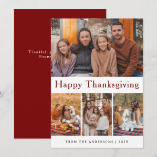 Cartes Pour Fêtes Annuelles Elégant Bon thanksgiving moderne photo d'automne