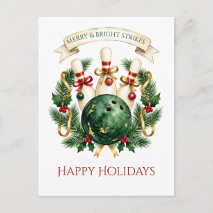 Cartes Pour Fêtes Annuelles Élégant Bowling de Noël