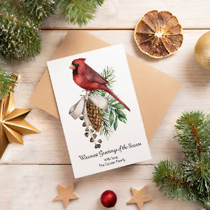 Cartes Pour Fêtes Annuelles Élégant Cardinal Rouge Noël d'hiver
