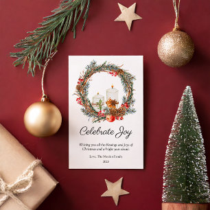 Cartes Pour Fêtes Annuelles Élégant Celebration Joy Appartement de Noël