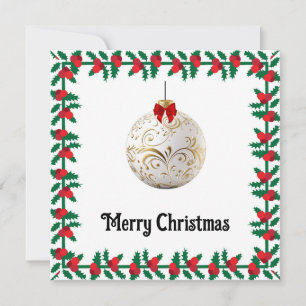 Cartes Pour Fêtes Annuelles Élégant Chic moderne coloré Joyeux bal de Noël
