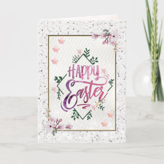 Cartes Pour Fêtes Annuelles Élégant classique Joyeux jour de Pâques