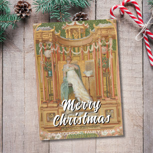 Cartes Pour Fêtes Annuelles Élégant classique Joyeux Noël Roses Poynter