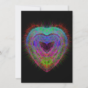 Cartes Pour Fêtes Annuelles Élégant coeur de parties scintillant coloré Valent