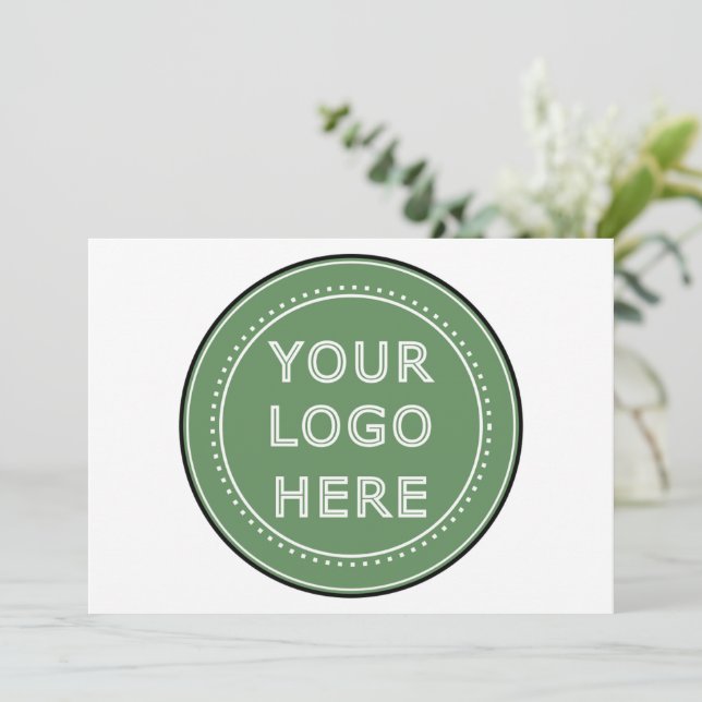 Cartes Pour Fêtes Annuelles Élégant, contemporain, poli et personnalisable. (Debout devant)