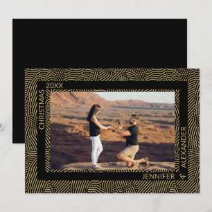 Cartes Pour Fêtes Annuelles Élégant couple moderne de Noël photo