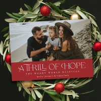 Elégant élan d'espoir | Noël photo rouge