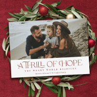 Elégant élan d'espoir | Noël photo rouge