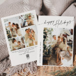 Cartes Pour Fêtes Annuelles Élégant élégant 5 PHOTO Noël Salutation<br><div class="desc">Simplement Élégant et élégant PHOTO Noël Greeting Carte de vacances. Surprenez et apportez la joie à vos proches et rendez la fête inoubliable. Pour plus de personnalisation,  cliquez sur le lien "customiser plus" et utilisez notre outil de conception pour modifier ce modèle.</div>
