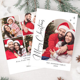 Cartes Pour Fêtes Annuelles Élégant élégant 5 PHOTO Noël Salutation