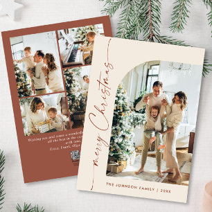 Cartes Pour Fêtes Annuelles Élégant élégant 5 PHOTO Noël Salutation