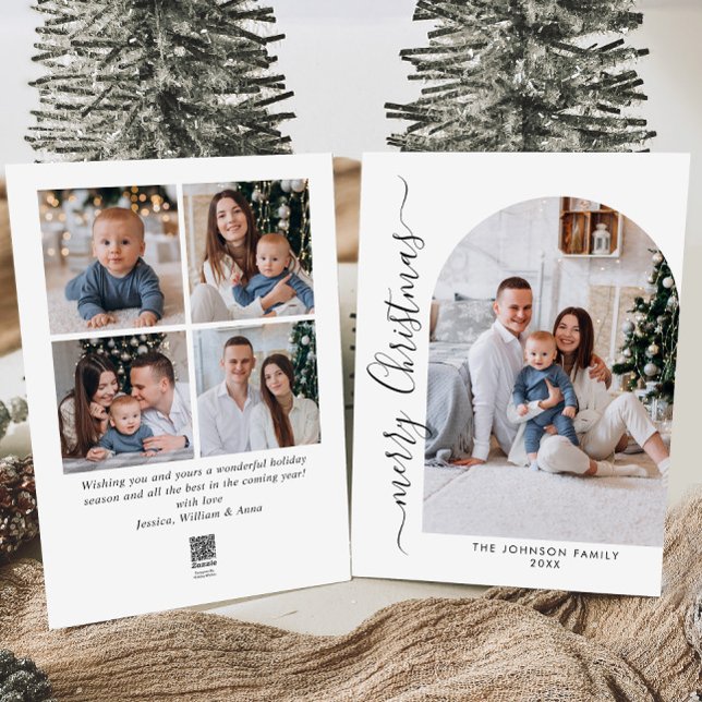 Cartes Pour Fêtes Annuelles Élégant élégant 5 PHOTO Noël Salutation (Créateur téléchargé)