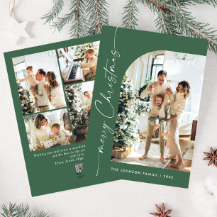 Cartes Pour Fêtes Annuelles Élégant élégant 5 PHOTO Noël Salutation