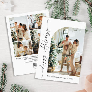 Cartes Pour Fêtes Annuelles Élégant élégant 5 PHOTO Noël Salutation