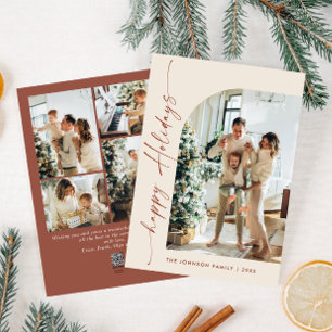 Cartes Pour Fêtes Annuelles Élégant élégant 5 PHOTO Noël Salutation