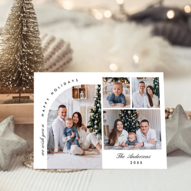 Cartes Pour Fêtes Annuelles Élégant élégant 5 PHOTO Noël Salutation (Créateur téléchargé)