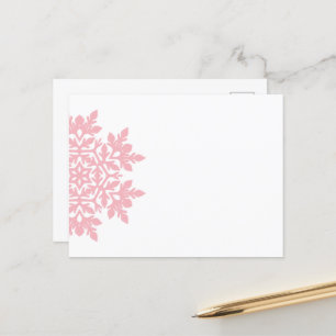 Cartes Pour Fêtes Annuelles Élégant Flocon de neige (Souffle à sucre)
