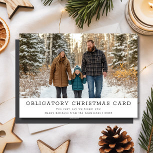 Cartes Pour Fêtes Annuelles Elegant Funny Family Photo Obligatoire Noël