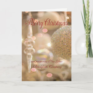 Cartes Pour Fêtes Annuelles Elegant Glittery Christmas Ball,Company