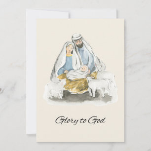 Cartes Pour Fêtes Annuelles Élégant Gloire Religieuse À Dieu Noël chrétien