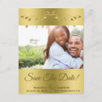 Elegant Gold Gradient Mariage Enregistrer la date