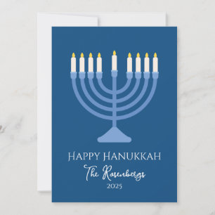 Cartes Pour Fêtes Annuelles Élégant Hanoukka Menorah moderne