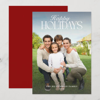Cartes Pour Fêtes Annuelles Élégant Joyeuses Fêtes Photo Noël