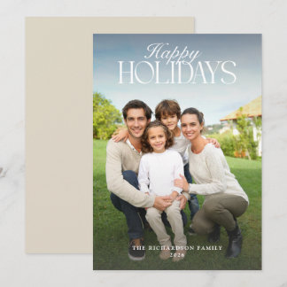 Cartes Pour Fêtes Annuelles Élégant Joyeuses Fêtes Photo Noël