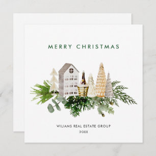 Cartes Pour Fêtes Annuelles Élégant Joyeux Noël Boho Composition Entreprise