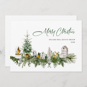 Cartes Pour Fêtes Annuelles Élégant Joyeux Noël Boho Composition Entreprise