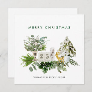 Cartes Pour Fêtes Annuelles Élégant Joyeux Noël Boho Composition Entreprise