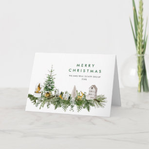 Cartes Pour Fêtes Annuelles Élégant Joyeux Noël Boho Composition Entreprise
