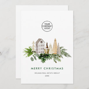 Cartes Pour Fêtes Annuelles Élégant Joyeux Noël Composition Entreprise