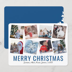 Cartes Pour Fêtes Annuelles Élégant Joyeux Noël personnalisé Collage photo