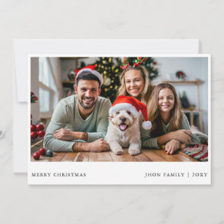 Cartes Pour Fêtes Annuelles Élégant Joyeux Noël Portrait de famille Photo