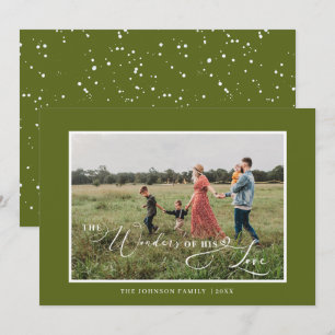 Cartes Pour Fêtes Annuelles Élégant Les Merveilles de Son Amour Script Photo