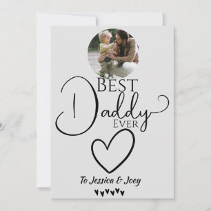 Cartes Pour Fêtes Annuelles élégant, meilleur papa jamais, personnalisation ca