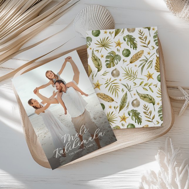 Cartes Pour Fêtes Annuelles Élégant Mele Kalikimaka Photo Noël (Créateur téléchargé)