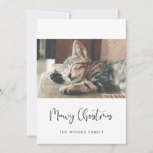 Cartes Pour Fêtes Annuelles Elegant Meowy Christmas Cat photo