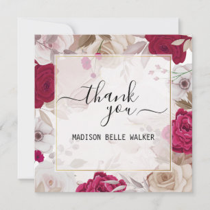 Cartes Pour Fêtes Annuelles Élégant Merci Graduation Floral